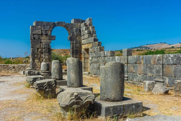 Roman arches in the ruins of Volubilis, Morocco