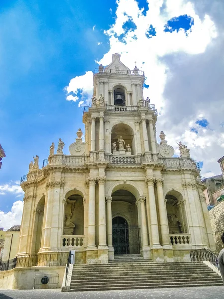 Bir Modica Katedrali Kilise Bir Şehir Merkezi Sicilya — Stok fotoğraf