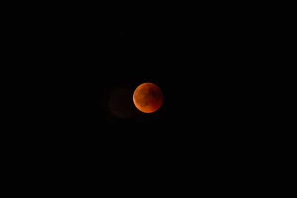 Beautiful Lunar Eclipse Red Moon — Stock Photo, Image