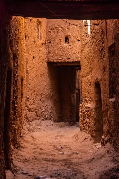 Antigua Calle Del Barrio Judío Tinghir Pequeña Ciudad Marruecos —  Fotos de Stock