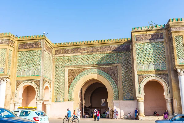 Bab Mansour Arch Meknes Morocco — Stock Photo, Image