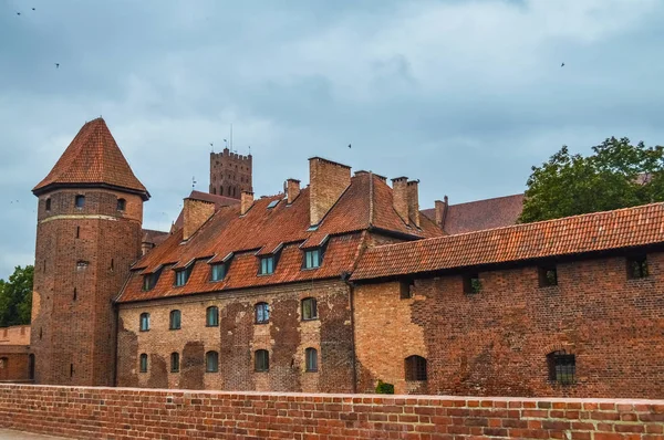 Mura Del Castello Malbork Polonia — Foto Stock