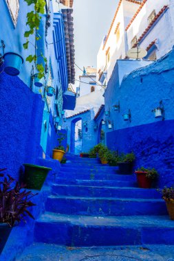 Şef, Fas 'ta ünlü mavi merdivenler.