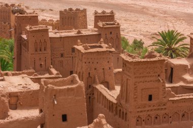 Yukarıdan Ait Ben Haddou Kasbah, Fas