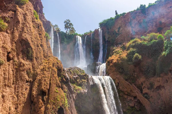 view of Ouzoud Waterfalls, highest waterfall of North Africa