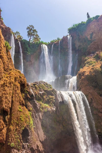 view of Ouzoud Waterfalls, highest waterfall of North Africa