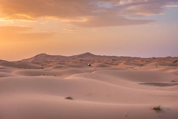 Prachtige Dageraad Sahara Woestijn Marokko — Stockfoto