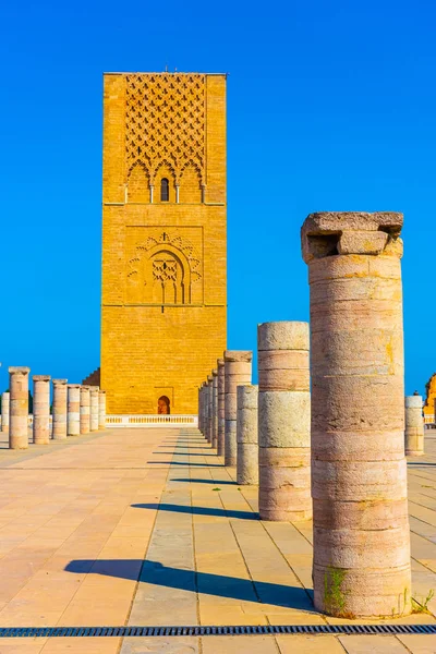 Πύργος Χασάν Του Ραμπάτ Μαρόκο — Φωτογραφία Αρχείου