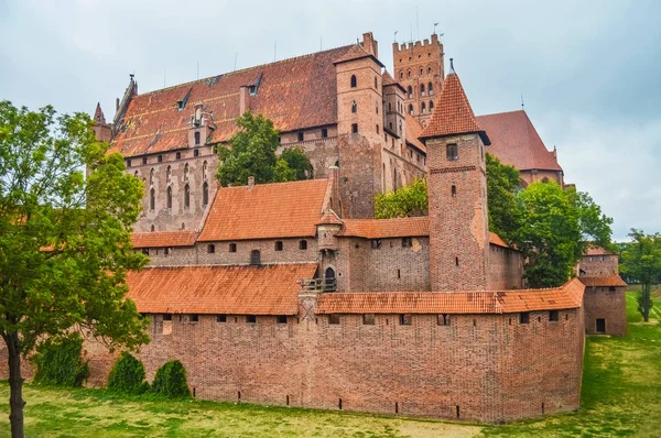 Mura Del Castello Malbork Polonia — Foto Stock