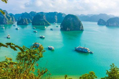 HA LONG BAY, VİETNAM, 6 HAZİRAN 2020: