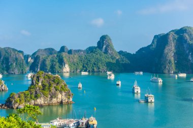 HA LONG BAY, VİETNAM, 6 HAZİRAN 2020: