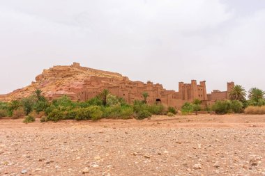 Ait Benhaddou, Fas 'tan Kasbah' ın görkemli manzarası