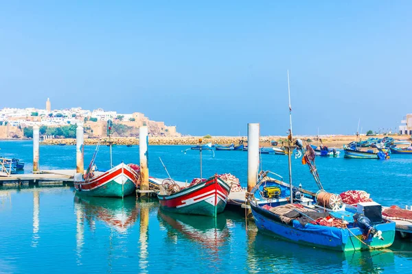 Traditionele Boten Haven Van Rabat Marokko — Stockfoto