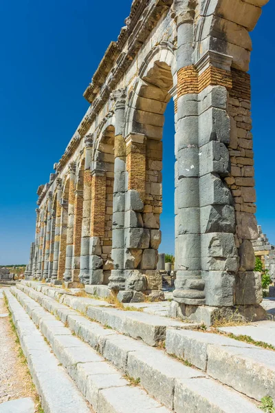 Roman Ruins Volubilis Morocco — Stock Photo, Image