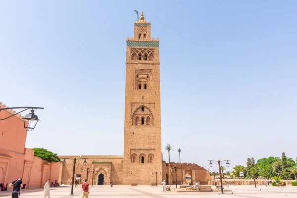 Marrakech Marruecos Agosto 2018 Mezquita Koutobia — Foto de Stock