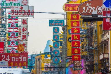 BANGKOK, THAILAND, 14 HAZİRAN 2020: Bangkok 'un Çin Mahallesi