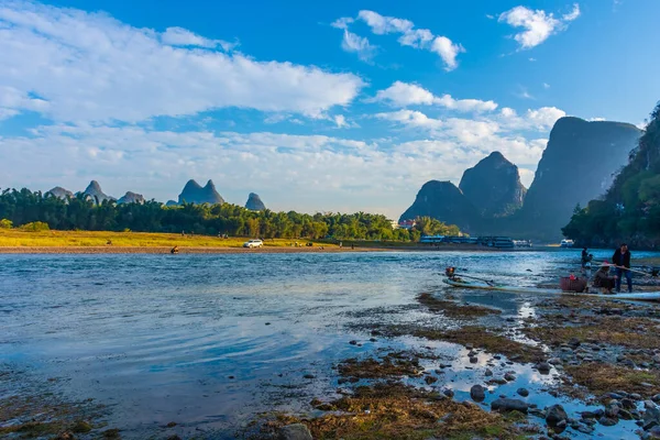 Landskap Floden Yangshuo Kina — Stockfoto