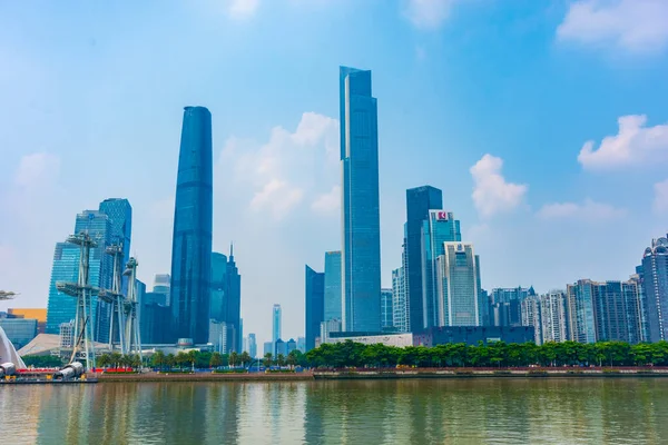 Guangzhou China Listopad 2019 Guangzhou Nowa Dzielnica Biznesowa Miasta Nad — Zdjęcie stockowe