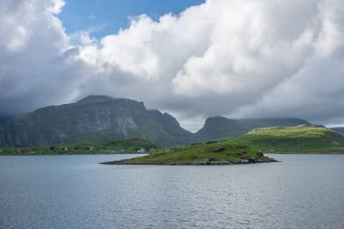 Norveç, Lofoten Adaları 'nın manzarası