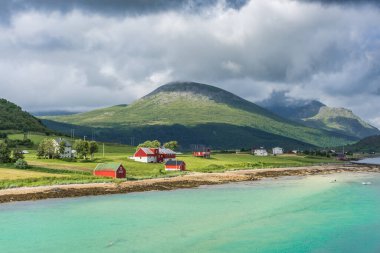 Norveç, Lofoten Adaları 'nın manzarası
