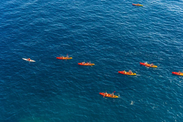 Kayaking Adriatic Sea Dubrovnik Croatia — Stock Photo, Image