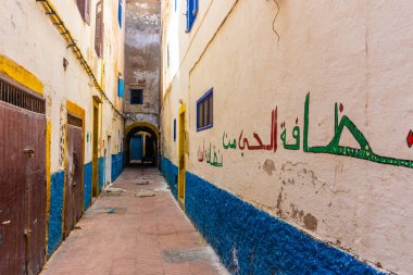 Essaouira, Fas 'ta eski bir cadde.