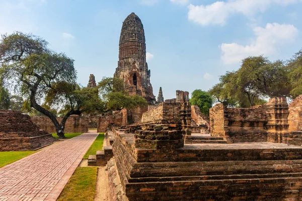 Ruinen Der Tempel Von Ayutthaya Thailand — Stockfoto