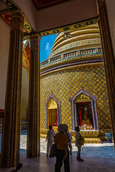 Increíble Templo Wat Ratchabophit Sathitmahasimaram Bangkok Tailandia — Foto de Stock