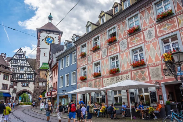Freiburg Brisgau Germany Липня 2020 Hotel Baren Найдавніший Готель Європі — стокове фото