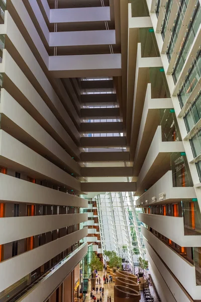 シンガポール2019年10月3日 近代的なマリーナベイ サンズ ホテルの内装 — ストック写真