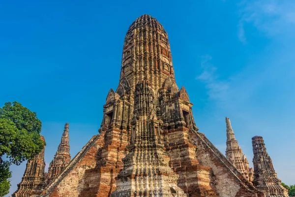 Hermosa Vista Del Templo Wat Chaiwattanaram Ayutthaya Tailandia — Foto de Stock