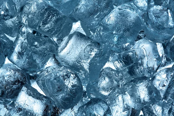 Textura Gelo Cubes Closeup — Fotografia de Stock