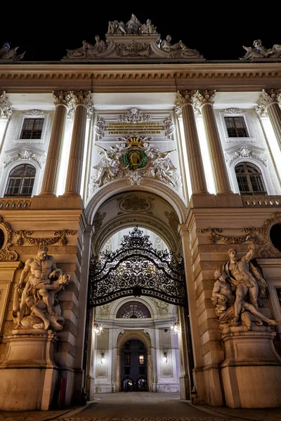 Вид Фасад Императорского Дворца Гельденбурге Старый Город Вены Австрия — стоковое фото