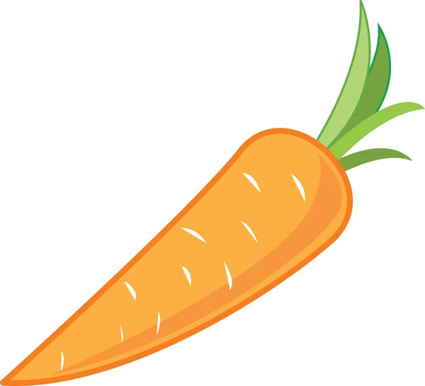 Vecror 卡通风格成熟的胡萝卜. — 图库矢量图片