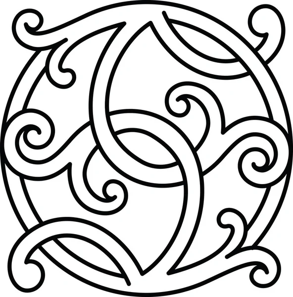 Celtic wzór ornament ozdoba element projektu. — Wektor stockowy