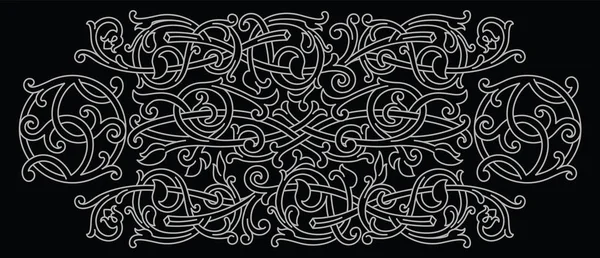 Celtic pattern ornament decoration design element.