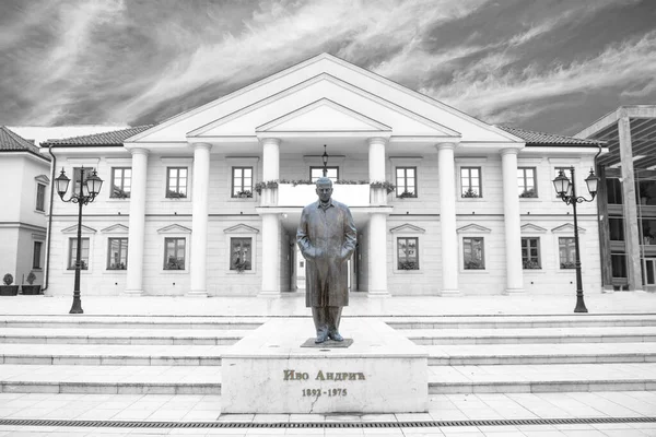 Памятник Иво Андричу Лицензионные Стоковые Фото