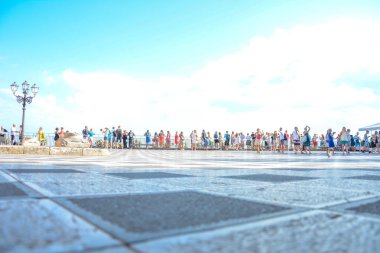 Taormina, Sicilya, İtalya 'da Piazza IX Aprile