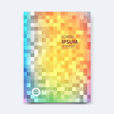 Soyut vektör kapak