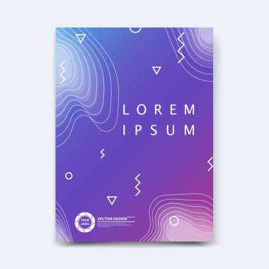 Soyut vektör kapak