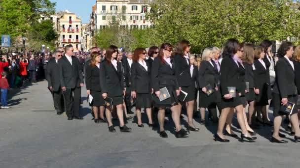 Corfu Grèce Avril 2018 Épitaphe Litanie Saint Spyridon Avec Accompagnement — Video