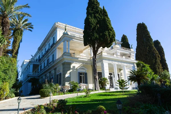 Achilleion Palace Korfu Grekland Byggdes Kejsarinnan Österrike Elisabeth Bayern Även — Stockfoto