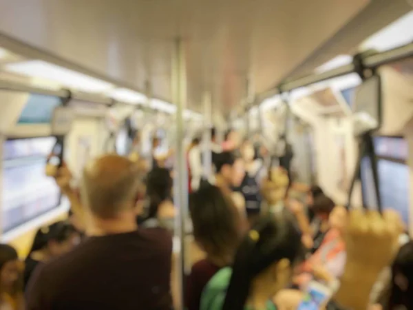 Gente Borrosa Tren Concepto Viaje — Foto de Stock