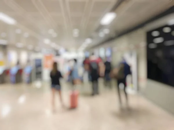 Blurred People Railway Station Travel Concept — Stock Photo, Image