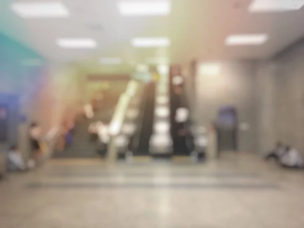 Blurred People Railway Station Travel Concept — Stock Photo, Image