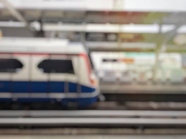 Vintage tren istasyonu bulanık arka plan