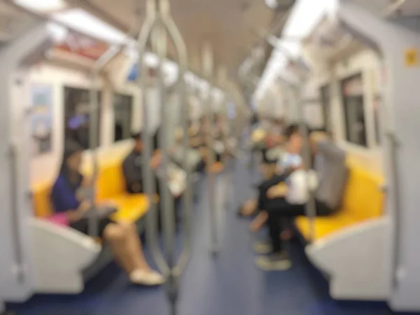 Blurred People Train Travel Concept — Stock Photo, Image