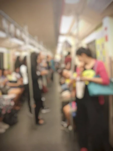 Gente Borrosa Tren Concepto Viaje — Foto de Stock