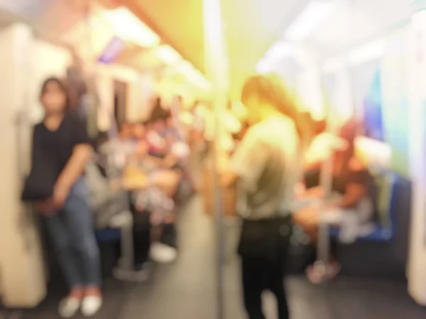 Blurred People Train Travel Concept — Stock Photo, Image