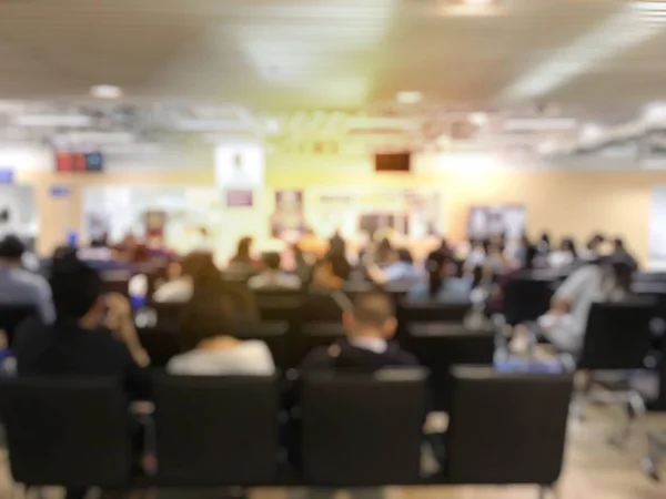 Blurred People Airport Hall Waiting Flight — Stock Photo, Image